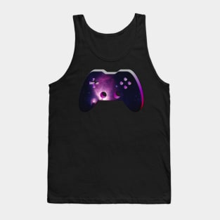 Nebula Cosmic Stars - Gamepad - Gaming Gamer - Controller - Video Game Lover - Graphic Console PC Game Tank Top